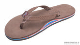 The Americana - Women's Single layer Premier Leather Red White & Blue Mid Sole with a 1/2" Narrow