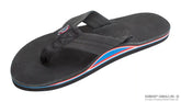 The Americana - Women's Single layer Premier Leather Red White & Blue Mid Sole with a 1" Strap