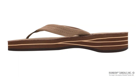 Four Layer Leather Wedge with a 3/4" Leather Strap