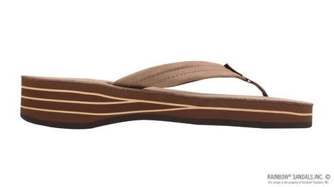 Four Layer Leather Wedge with a 3/4" Leather Strap