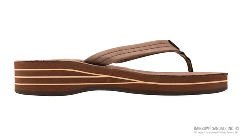 Four Layer Leather Wedge with a 3/4" Leather Strap