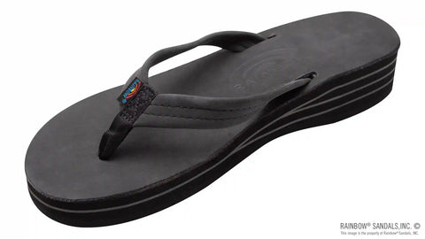 Four Layer Leather Wedge with a 3/4" Leather Strap