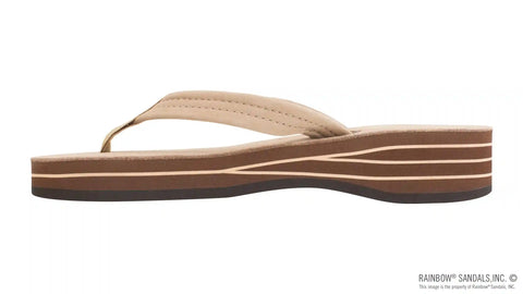 Four Layer Leather Wedge with a 3/4" Leather Strap