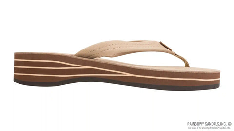 Four Layer Leather Wedge with a 3/4" Leather Strap