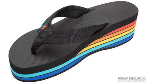 Six Layer Wedge Soft Rubber Top with EVA Filled 1" Nylon Strap