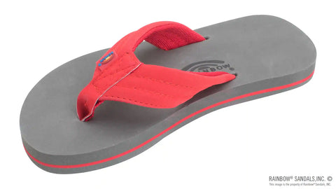 The Grombow - Soft  Rubber Top Sole  with 1" Strap and Pin line