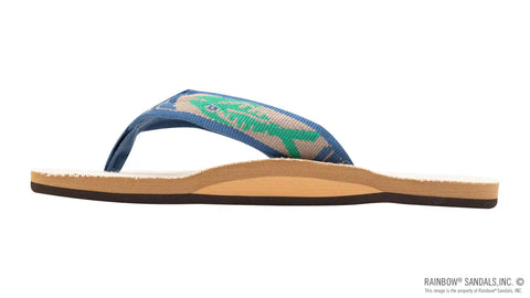 Single Layer Hemp with a 1" Nylon Fish Pattern Strap