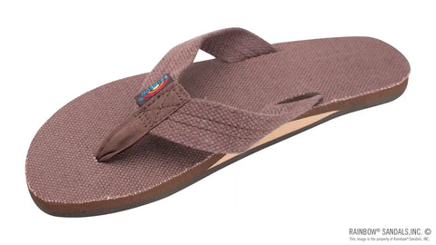 Single Layer Hemp  with Arch  Support and 1" Strap
