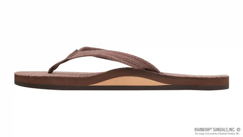 Single Layer Hemp with Arch Support and 1/2" Narrow Strap