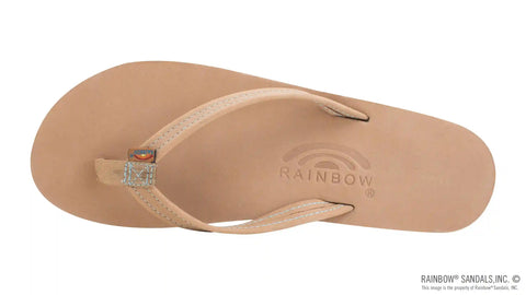 The Tropics - Single Layer Premier Leather with Colorful Mid Sole and a 1/2" Narrow Strap