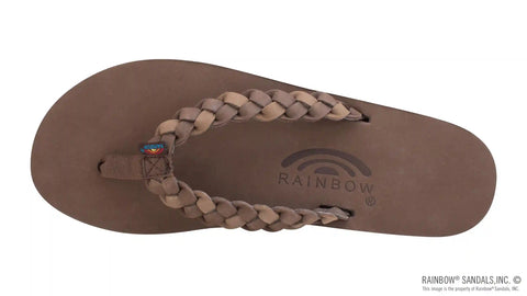 Twisted Sister - Single Layer Arch Support Leather with a 3/4" Medium Double Braided Strap
