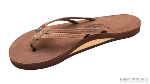 The Sandpiper - Luxury Leather  Single Layer Arch Support with 1/3" Double Narrow Strap