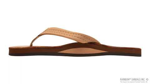 Luxury Leather - Single Layer Arch Support with a  3/4" Medium Strap