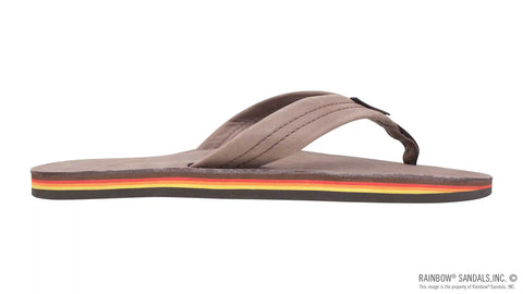 Single Layer Premier Leather with Arch Support 1" Strap