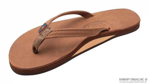 Single Layer Premier Leather with Arch Support and a 1/2" Narrow Strap