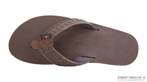 The Bentley - Classic Leather Top Sole with 1" Hand Woven Strap
