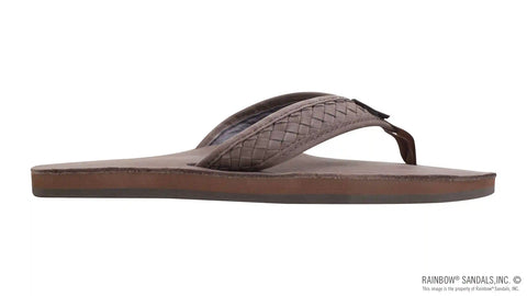 The Bentley - Classic Leather Top Sole with 1" Hand Woven Strap