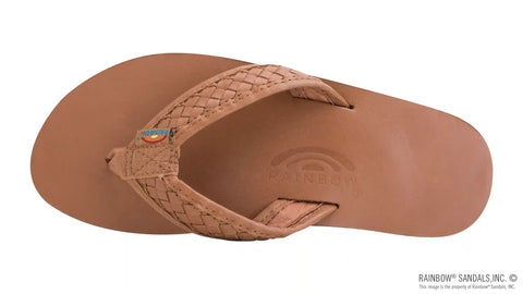The Bentley - Classic Leather Top Sole with 1" Hand Woven Strap