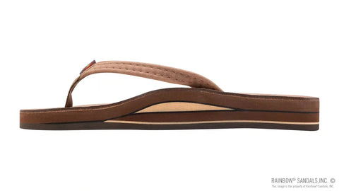 Luxury Leather - Double Layer Arch 1/2" Narrow Strap