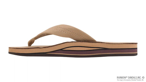 Double Layer  Arch Support Premier Leather with a 1" Strap