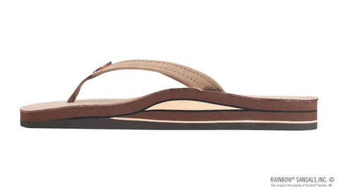 Double Layer Arch Support Premier Leather with a 1/2" Narrow Strap