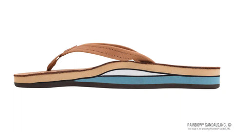 Double Layer Arch Support Classic Leather and 1/2" Narrow Strap