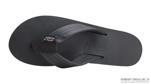 The Americana - Women's Single Layer Classic Leather Red White & Blue Mid Sole with a 1" Strap