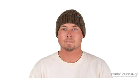 Marled Knit Beanie with Original Rainbow® Woven Label