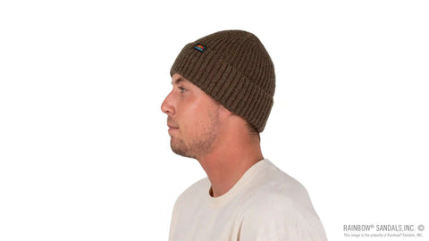 Marled Knit Beanie with Original Rainbow® Woven Label