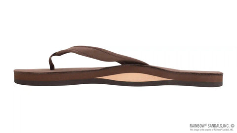 The Catalina - Single Layer Arch Support Premier Leather Tapered Strap