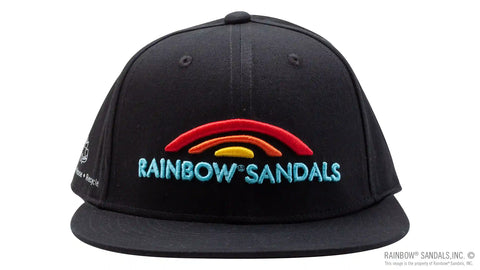 Rainbow® Sandals Black 100% Cotton Snap Back Hat