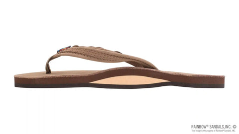 The Madison – Single Layer Arch Support with a  Braid on a 1/2" Narrow Rolled Strap