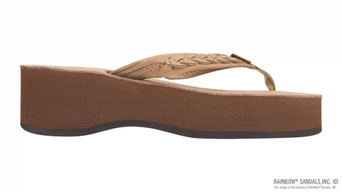 Madison Six Layer Wedge with a 3/4" Medium Braided Strap