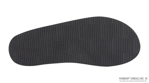 The Rastafarian - Single Layer Classic Black Leather with Rasta Mid Sole