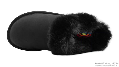 Sunset Snugs - Leather, Fleece Lined Slipper Single Layer Arch