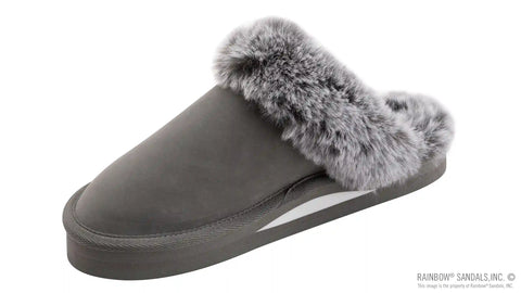 Sunset Snugs - Leather, Fleece Lined Slipper Single Layer Arch