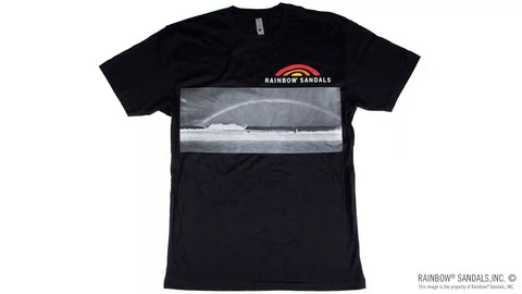 Men's T-Shirt Rainbow over the Pipeline Wave