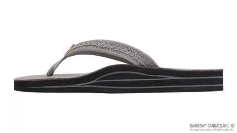 The Willow – Double Layer Arch Support Premier Leather with Inset Double Braided 3/4” Medium Strap